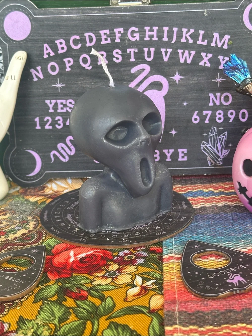 The Visitor Candle | Cryptid & UFO Gothic Decor